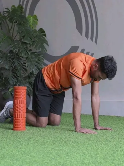 Demonstrations of various hip flexor drills using a foam roller and kettlebell to release tightness and build strength.