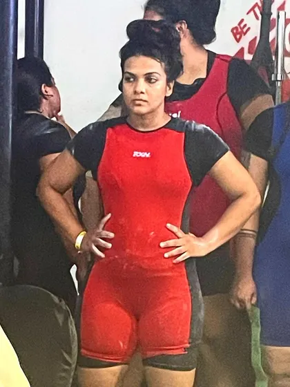 A candid moment from a powerlifting competition. Even a "No Lift" is a learning experience. My journey is filled with real moments, not just highlights.