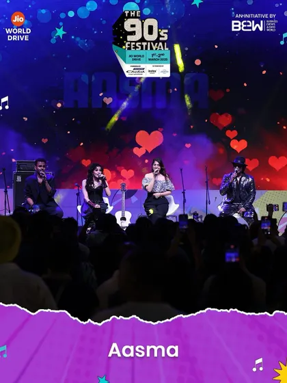 A beautiful shot of us on stage, with the crowd singing along to every word. These songs are timeless, and the love for them is still so strong.