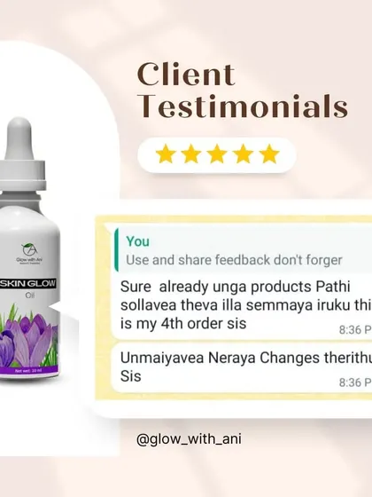 "Sure already unga products pathi sollavea theva illa semmaya iruku this is my 4th order sis." A fourth-time customer who says my products are amazing. This is the best compliment.