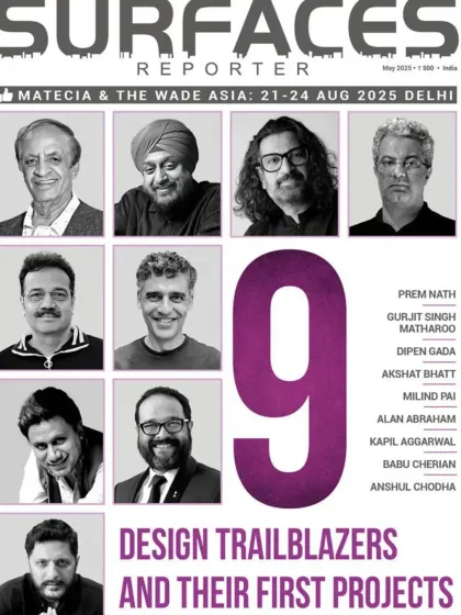I was delighted to be featured in the cover story of Surfaces Reporter magazine. I joined a distinguished lineup of nine leading architects to revisit the early projects that helped define our architectural journeys.