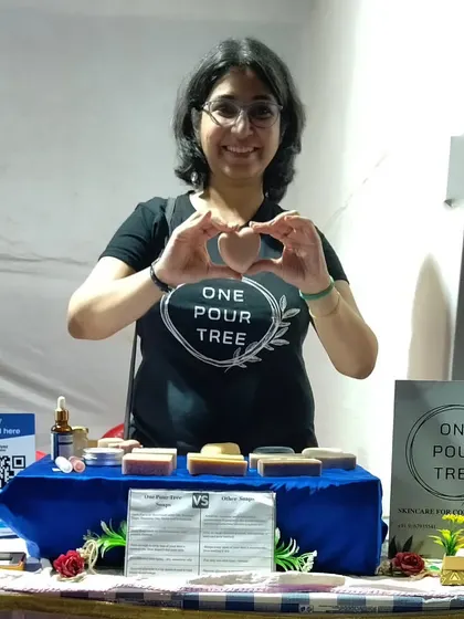 Celebrating my first stall in my home base of Navi Mumbai. It was a special moment to finally connect with my local community.