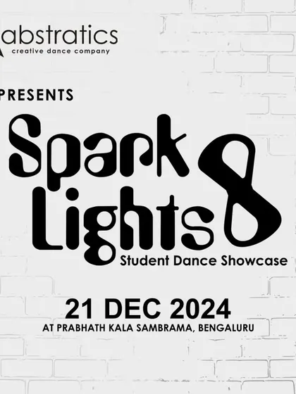 The official announcement for SparkLights 8. We are pleased to present our annual family-friendly dance showcase, a platform for our students to shine.