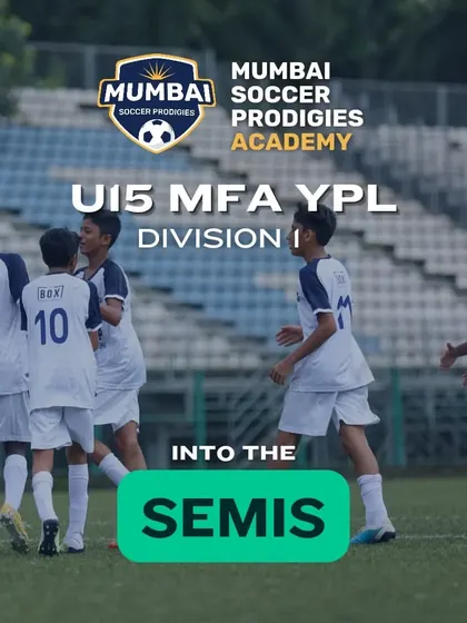 Into the Semis! A graphic celebrating our U15s' quarter-final victory in the YPL.