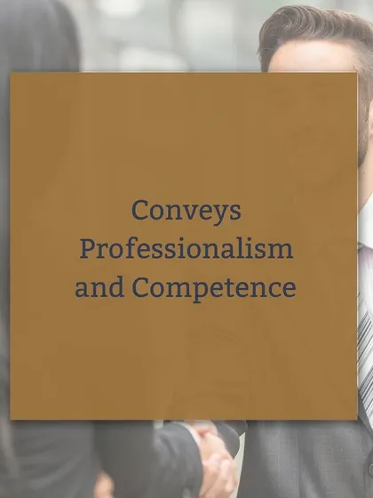A strong first impression conveys professionalism and competence. Your appearance, behavior, and communication all work together to signal that you are credible and capable. (Also includes ID 65).