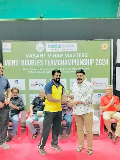 Congratulations to Prashant Bahatre from our Chembur Gymkhana center for securing a Silver Medal at the Vasant Vihar Badminton Team Championship Tournament.