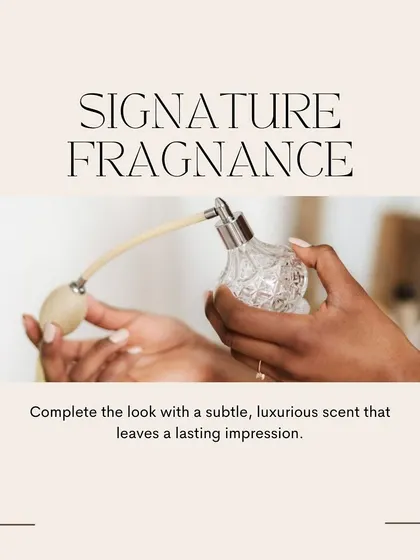 The final touch to any luxurious look is a signature fragrance. I advise choosing a subtle, high-quality scent that leaves a lasting impression. It's the invisible accessory that completes the 'old money' vibe.