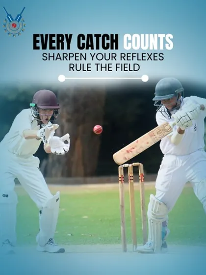 In cricket, every catch can turn the game. We instill the importance of sharp reflexes and a commanding presence on the field through rigorous fielding drills.