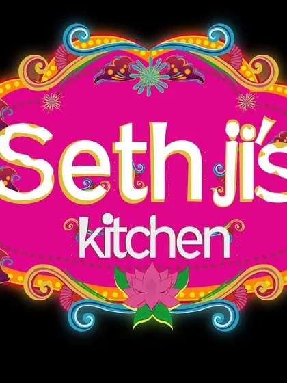 Our official Sethji's Kitchen logo. It represents our vision of community, culinary excellence, and our vibrant, colorful approach to food and life.