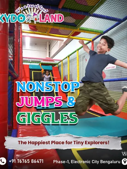There's nothing like the feeling of flying high on a trampoline. My dedicated trampoline park is designed for non-stop jumps and giggles, giving kids a safe and exciting way to burn off all that party energy.