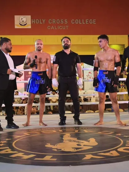 Pre-fight introductions for the co-main event. Our fighters are comfortable and confident on the big stage.