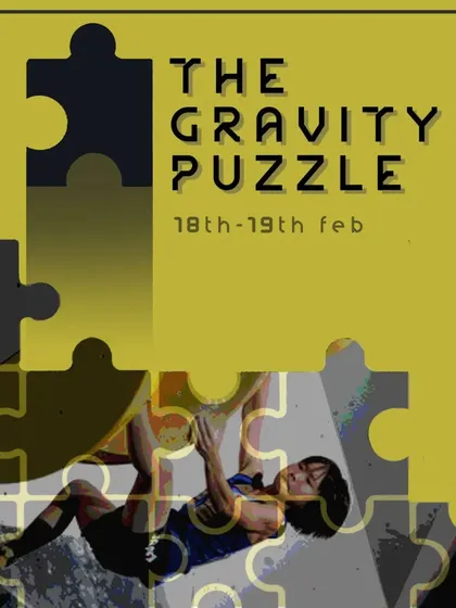 The Gravity Puzzle was our first-ever competition! This poster, with its cool puzzle-piece design, marked our grand opening event. It invited climbers to come solve the puzzle and be a part of our gym's history from the very beginning.