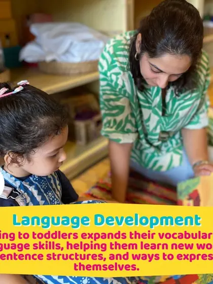 Reading to toddlers is a direct way to expand their vocabulary and language skills.