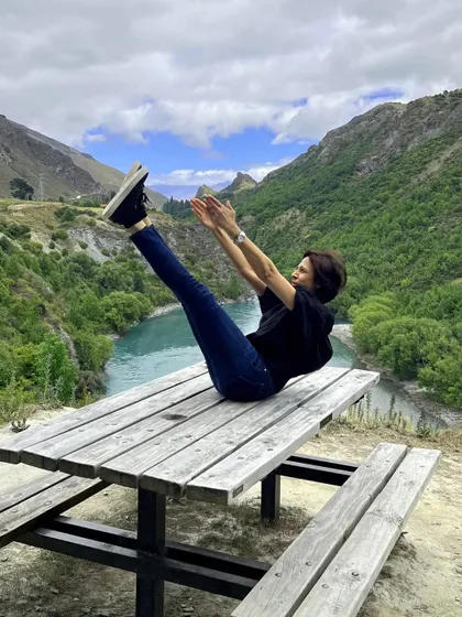 More inspiring shots of our members and instructors doing Pilates in beautiful outdoor locations and at home.