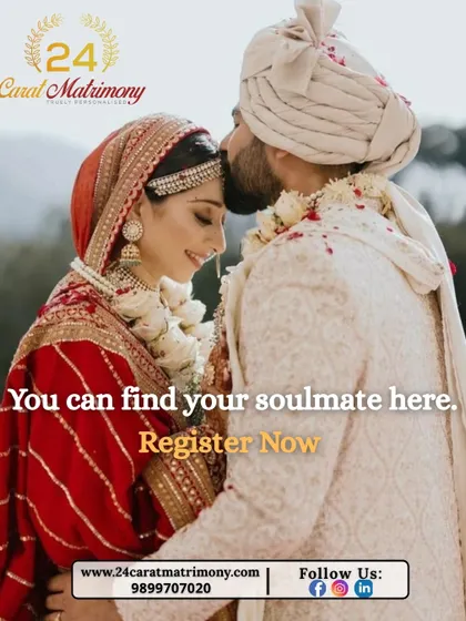 You can find your soulmate here. A groom's gentle kiss on his bride's forehead is a promise of love and protection, a bond we help you discover.