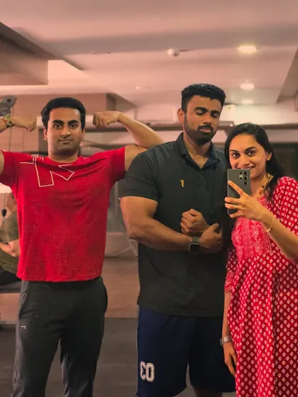 A gym orientation session with family. It's always great to share my passion for fitness with the people I care about.