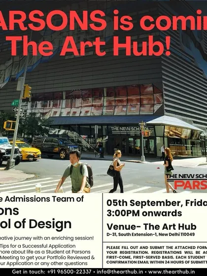 I facilitate direct meetings between my students and top schools like Parsons School of Design. This event offered individual portfolio reviews and application guidance from the admissions team.