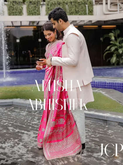 A beautiful portrait from a Roka ceremony at the ITC Maurya, Delhi.