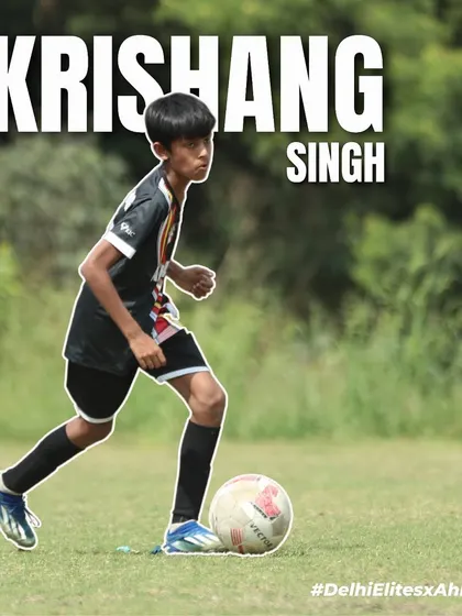 Krishang Singh, another one of our talented players, representing us in the U-13 HCL Delhi Future Stars Youth League.