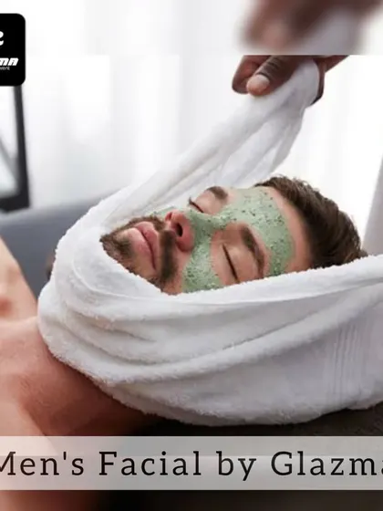 This is the kind of relaxation you can expect from my at-home men's facial. A soothing mask is applied while you rest, making professional skincare a comfortable and convenient experience.