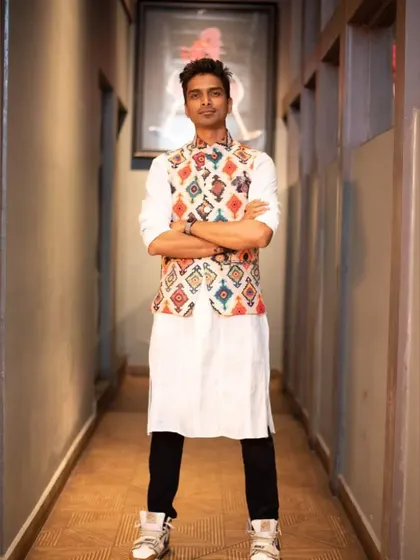 My ethnic look for a Dandiya night. My flow is international, but my swag is always desi.