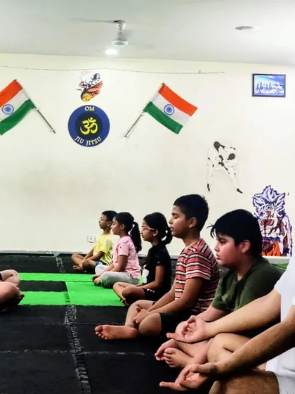 Pranayama (breathwork) is a key part of our training. It increases lung capacity, boosts immunity, and sharpens concentration, making our students calmer and more focused.