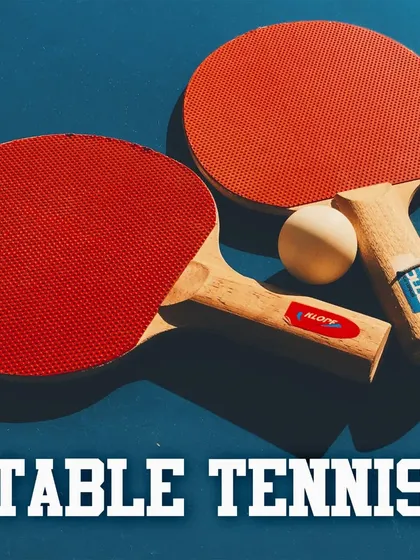 A classic shot of table tennis paddles and a ball. I provide professional training to help you master the art of precision in this exciting sport.