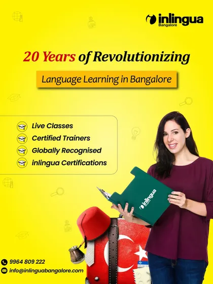 Celebrating 20 years of revolutionizing language learning in Bangalore. Our innovative and immersive training has empowered thousands to break barriers and thrive.