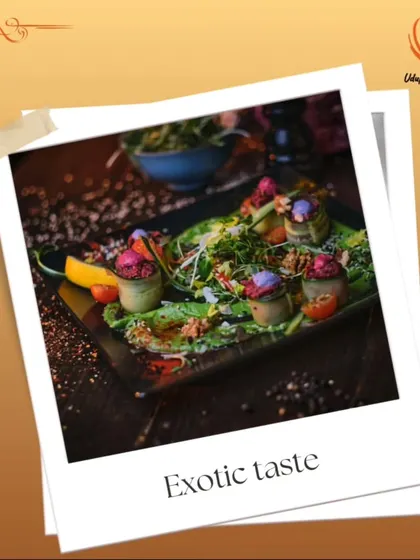 An example of our exotic taste and artistic food presentation. These cucumber rolls filled with a vibrant beetroot mousse are a perfect example of our innovative and visually appealing appetizers.