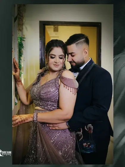 An intimate portrait of Anushka and Abhinav, their embrace capturing the warmth and love of their ring ceremony.