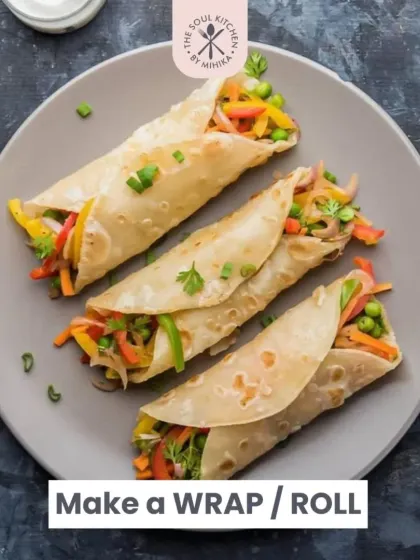 Create a quick and easy wrap or roll for a healthy lunch on the go.