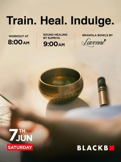 Train. Heal. Indulge. We hosted a special Saturday event featuring a workout, a sound healing session, and granola bowls.