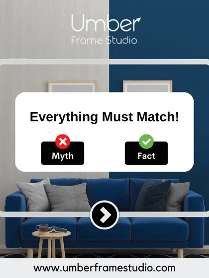 Myth: Everything in a room must match. Truth: Mixing styles, textures, and colors can create a unique and personalized space.