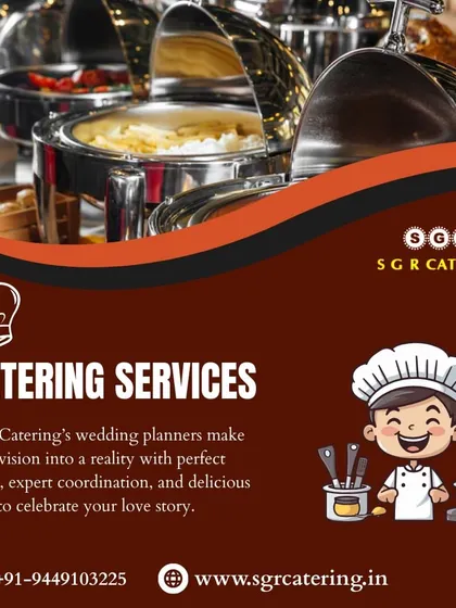 Our catering services make your vision into a reality with expert coordination and delicious food. This image of a buffet line highlights the variety and quality we offer.