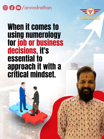 Using numerology for your career requires a critical mindset. I approach it as a way to gain perspective and align your energy, but the final decisions must always be grounded in practical reality and your own judgment.