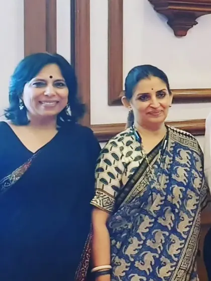 With IAS officer Sujata Saunik, who has now become the Chief Secretary of Maharashtra. Her expertise was invaluable in drafting the fire safety guidelines for our PIL. Having allies within the administration who are committed to public safety is crucial for our work.