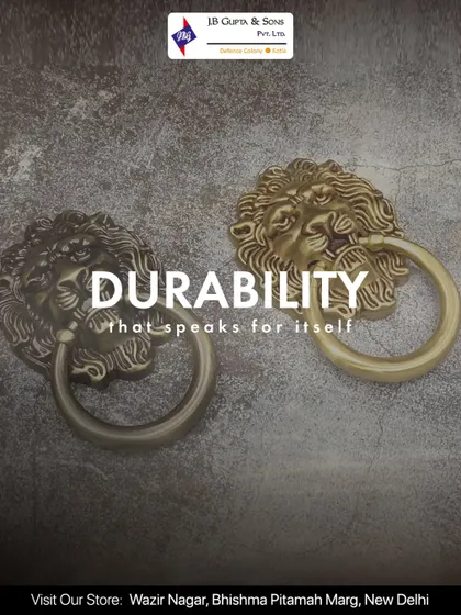 Durability is at the heart of everything we create. These lion head door knockers are not just elegant; they are crafted from solid brass to withstand the test of time, embodying the strength and legacy of our brand.