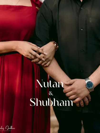 A detail shot focusing on the couple's hands, symbolizing their connection during their pre-wedding session.