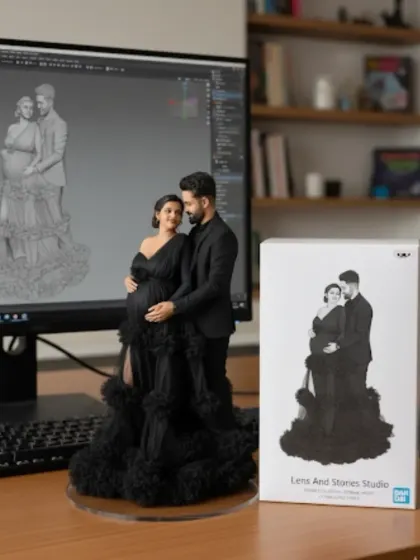 We turn your favorite maternity photo into a timeless keepsake. We are excited to offer custom 3D miniature statues, a unique and tangible way to freeze this magical moment in time forever.