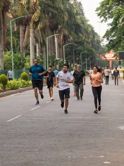 The beautiful scenery of Cubbon Park is the backdrop for our weekend runs. It's a great way to start the morning.