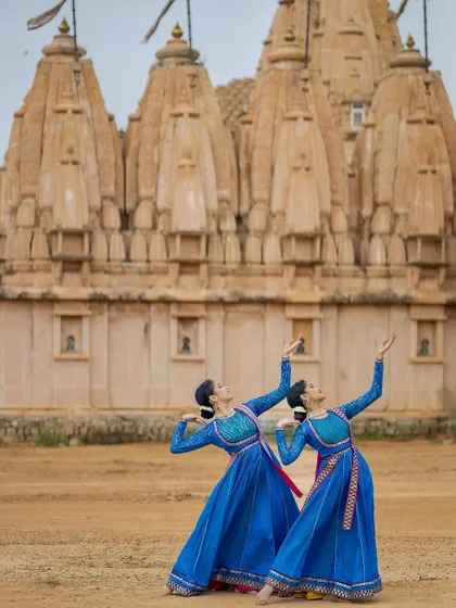A pose of reverence and grace. Our movements are designed to be in harmony with each other and the space around us, creating a sense of peace and devotion.