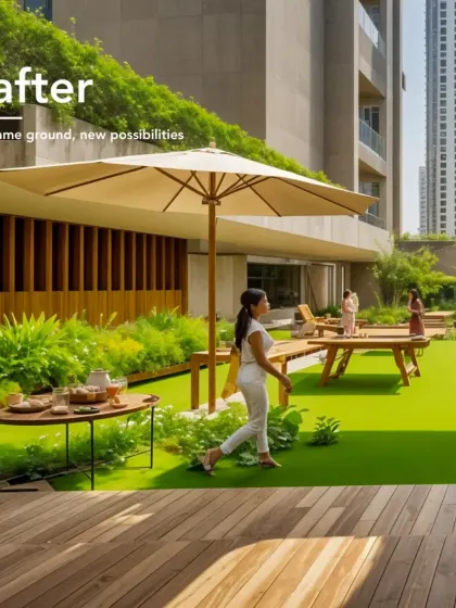 The result of thoughtful redevelopment at Girgaum Ekata CHS. What was once a constrained space is now a vibrant, green terrace, offering residents a place for relaxation and social gathering, proving that the same ground can yield new possibilities.
