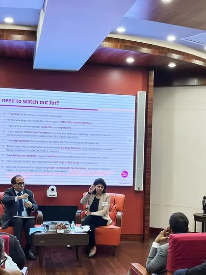 Another view of the engaging session on the evolving regulatory framework for listed companies, held at our Mumbai office.