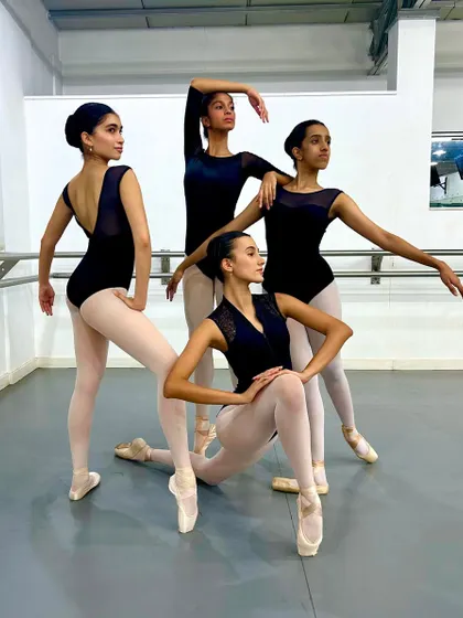 A throwback to a fun photoshoot with our NYB students. They strike poses like true professionals, showcasing both their individual personalities and their collective strength.