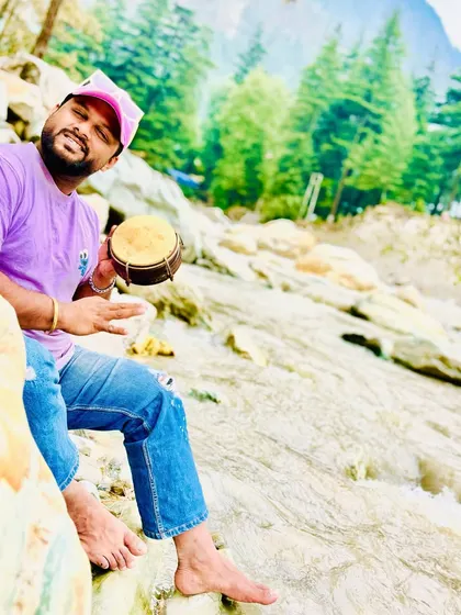 Finding musical inspiration in the mountains of Kasol. I carry my rhythm with me everywhere I go, even on vacation.