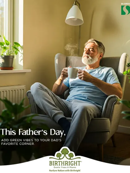 This Father's Day, add green vibes to your dad's favorite corner. A plant is a perfect companion for his morning tea or coffee.