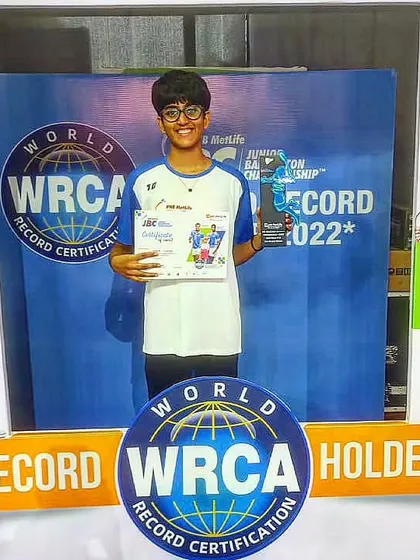 Heartiest congratulations to Ananya Chauhan for clinching the Gold Medal in the U-15 Girls' Singles category. Her hard work and focus have paid off.