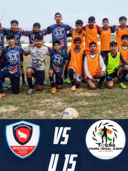 Kick off! The official match graphic for our Under 15 game against The Second Kick Ghaziabad FC. We seek out strong opponents to test our teams.
