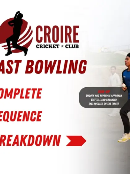 Fast bowling is an art, and every step in the sequence matters. This breakdown shows how we build a bowler's action from the ground up, focusing on a rhythmic run-up, a stable load-up, and an explosive follow-through. We teach the science behind the speed.