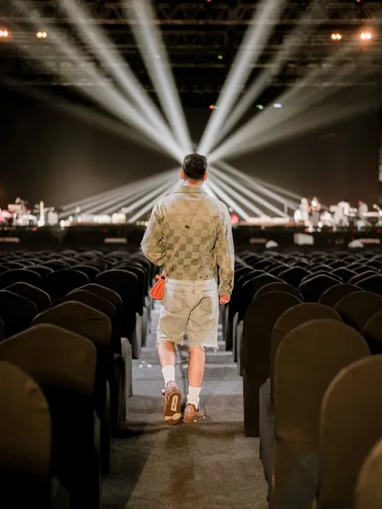 Walking into an empty venue for a 3am soundcheck. There's a unique magic in the quiet before the storm, a moment to connect with the space before it's filled with people and music.